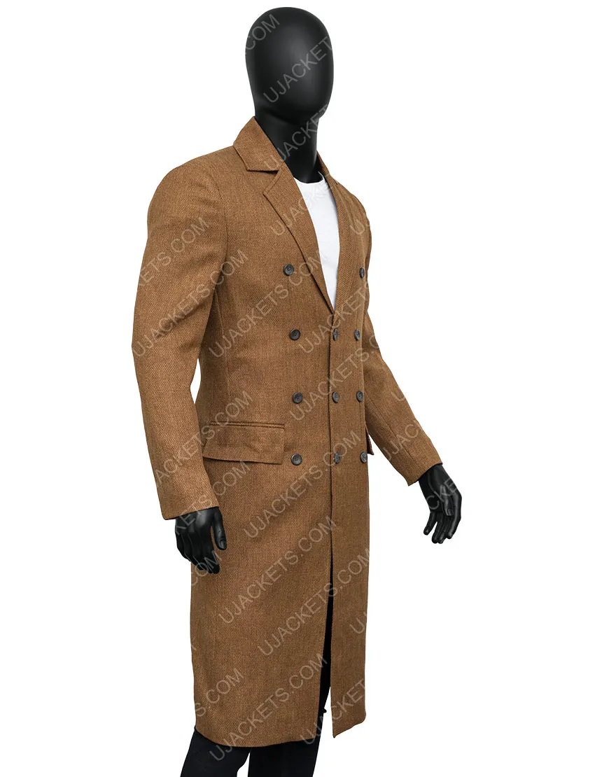 Tenth Doctor Who Long Coat | David Tennant Brown Wool Coat | 40%OFF!