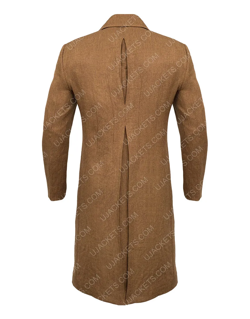 Tenth Doctor Who Long Coat | David Tennant Brown Wool Coat | 40%OFF!