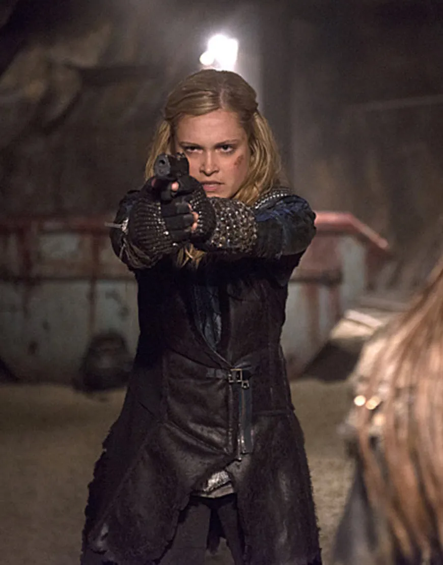 The 100 Eliza Taylor Leather Coat