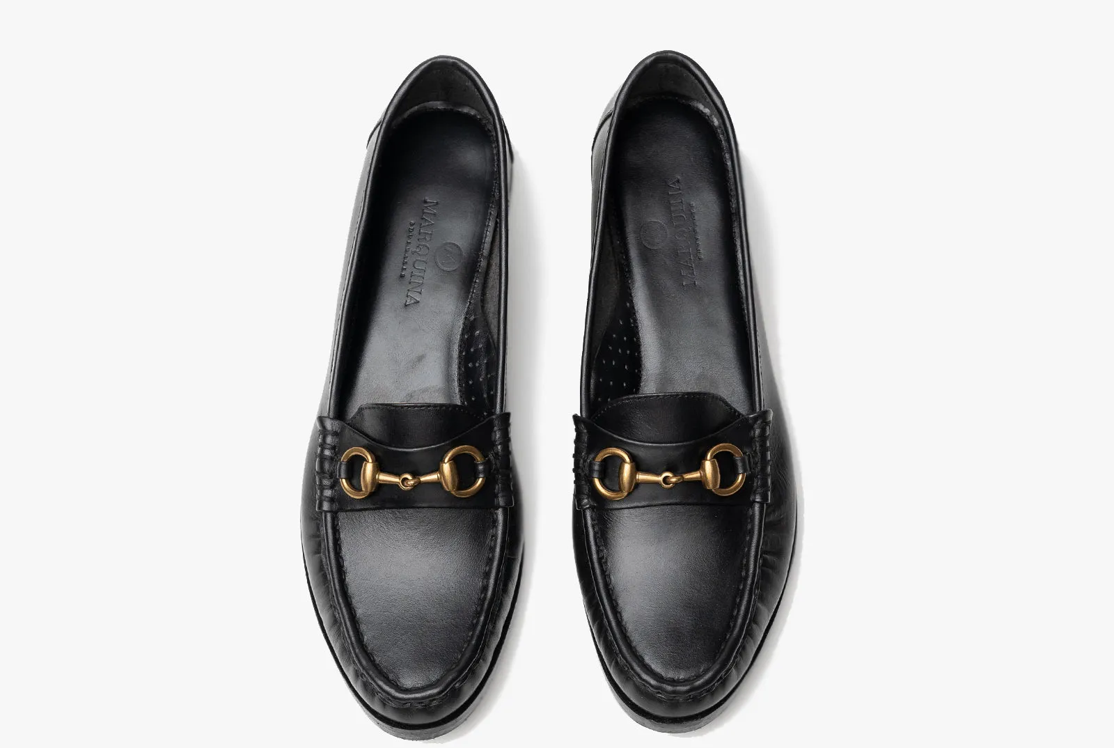 The Bonnie Horsebit Loafers - Black Noir