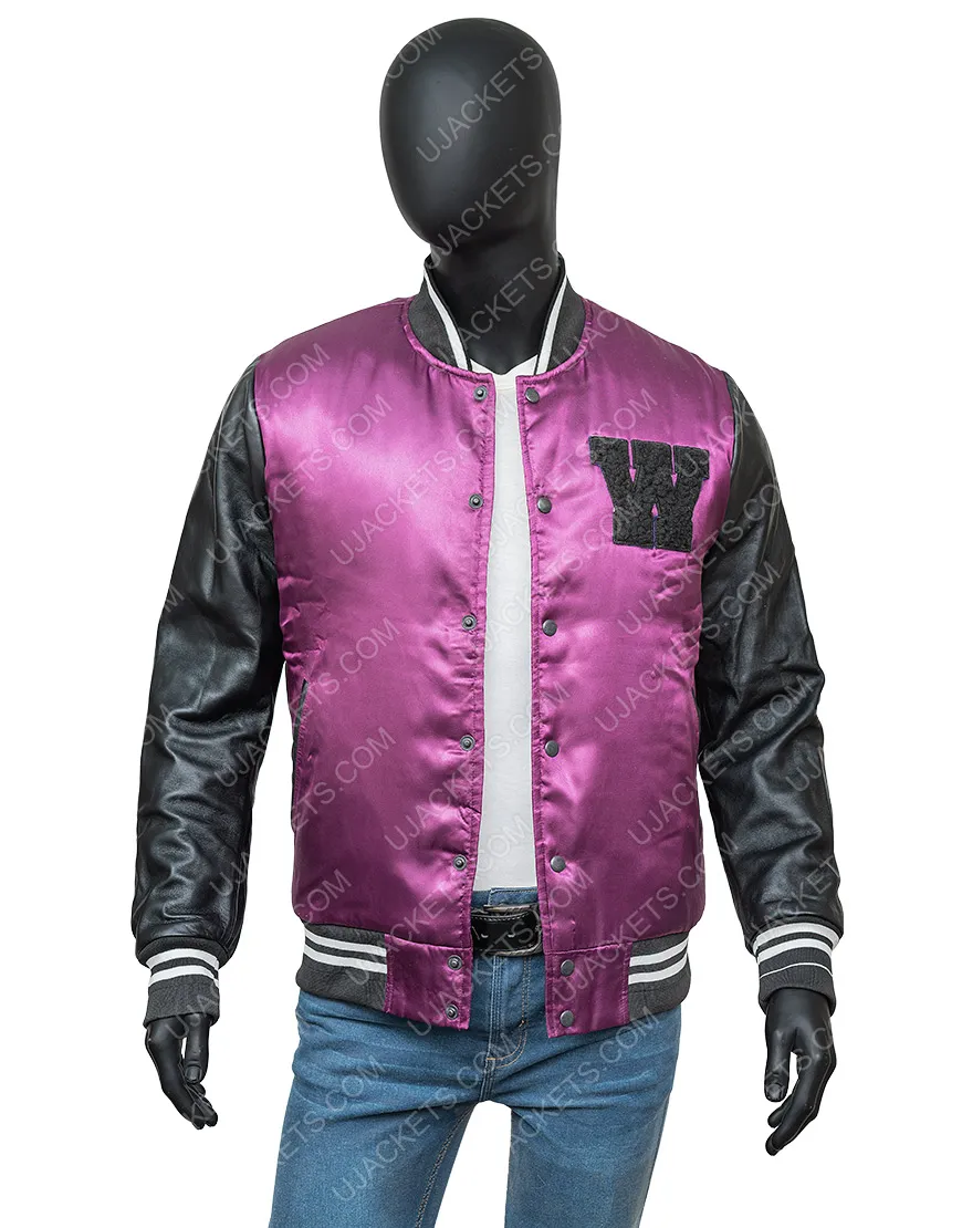 The Weeknd H&M Jacket | Abel Makkonen Purple Varsity Jacket