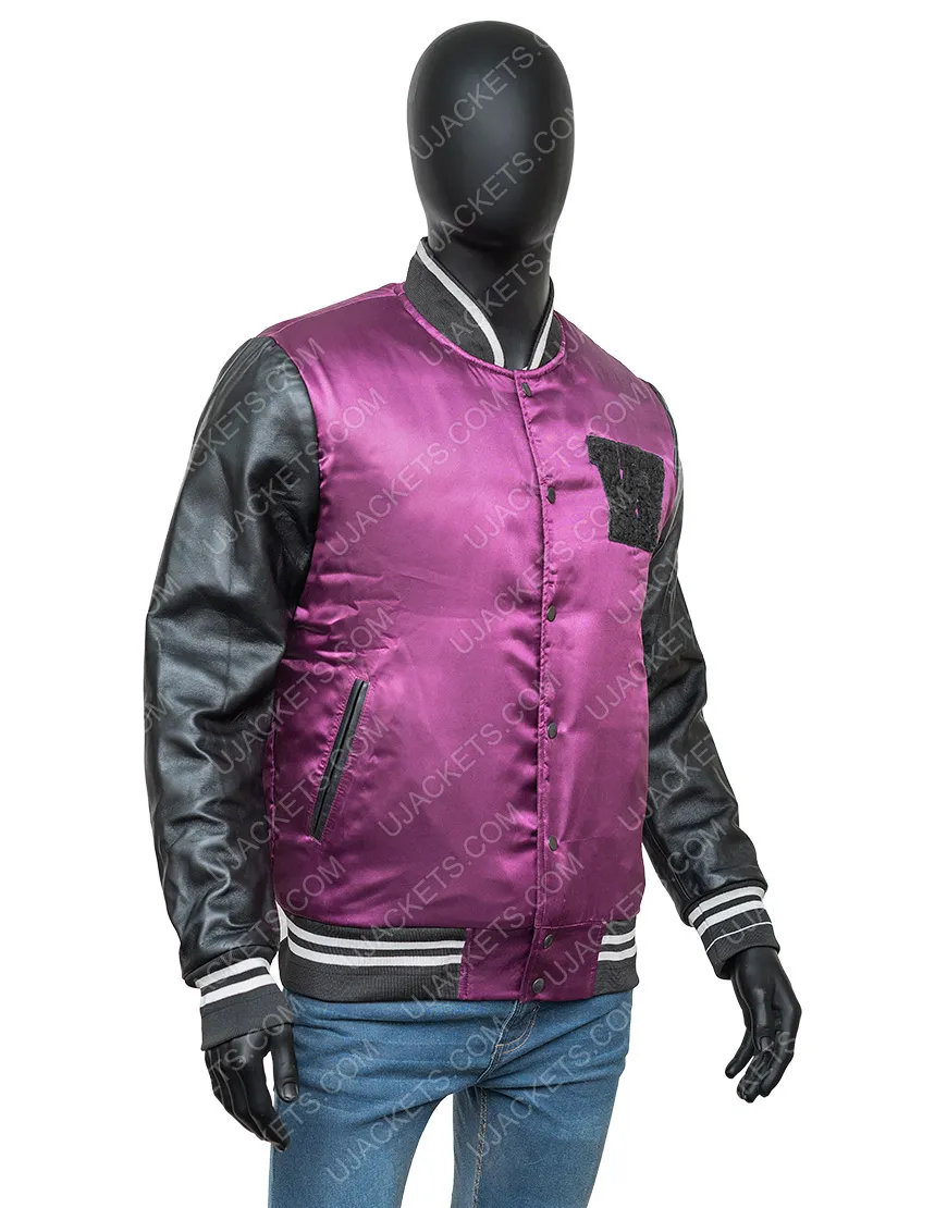 The Weeknd H&M Jacket | Abel Makkonen Purple Varsity Jacket