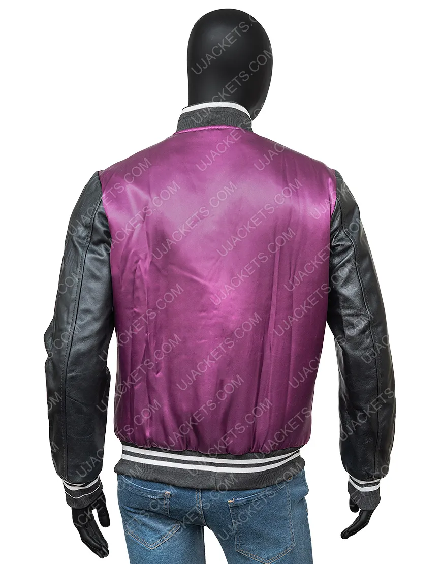 The Weeknd H&M Jacket | Abel Makkonen Purple Varsity Jacket