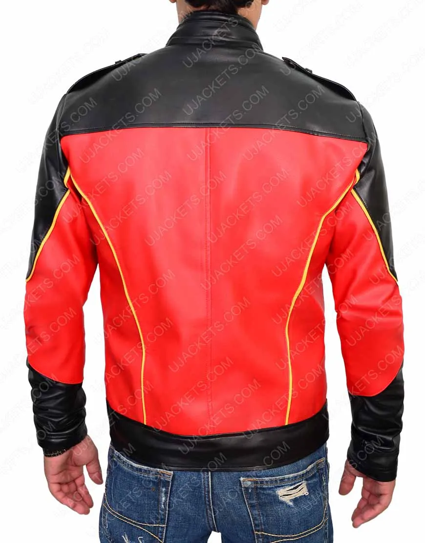 Tim Drake Red Batman Robin Leather Jacket - Ujackets