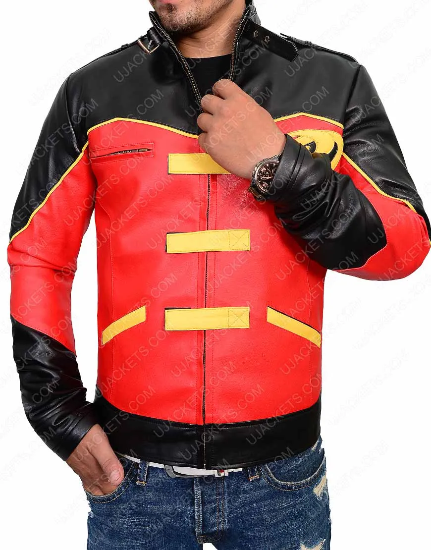 Tim Drake Red Batman Robin Leather Jacket - Ujackets