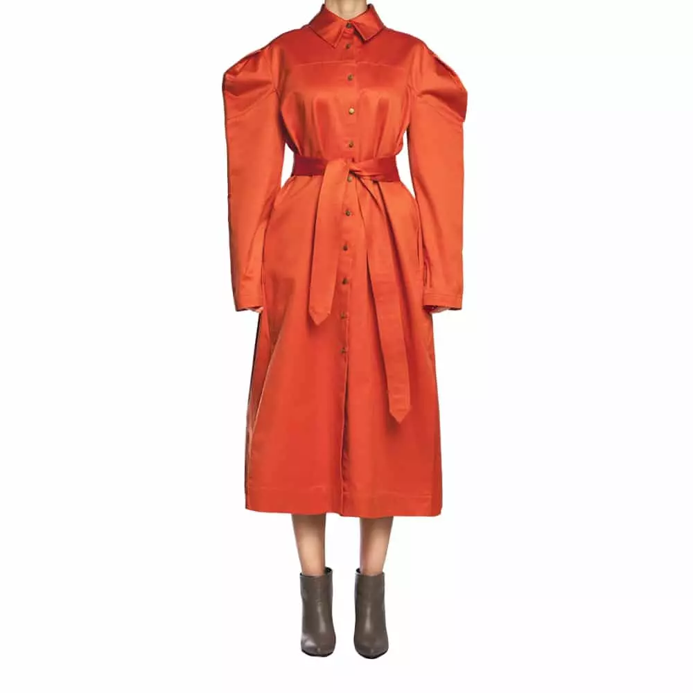 		Trench antoinette orange dress	