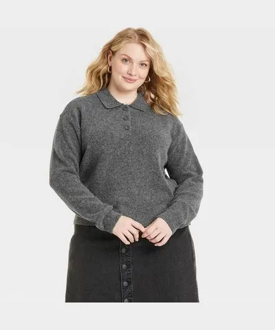 Universal Thread Women's Collared Pullover Sweater