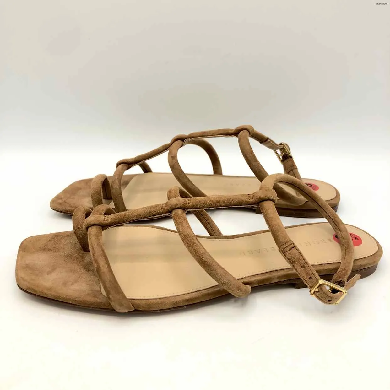 VERONICA BEARD Tan Suede Sandal Shoe Size 6-1/2 Shoes