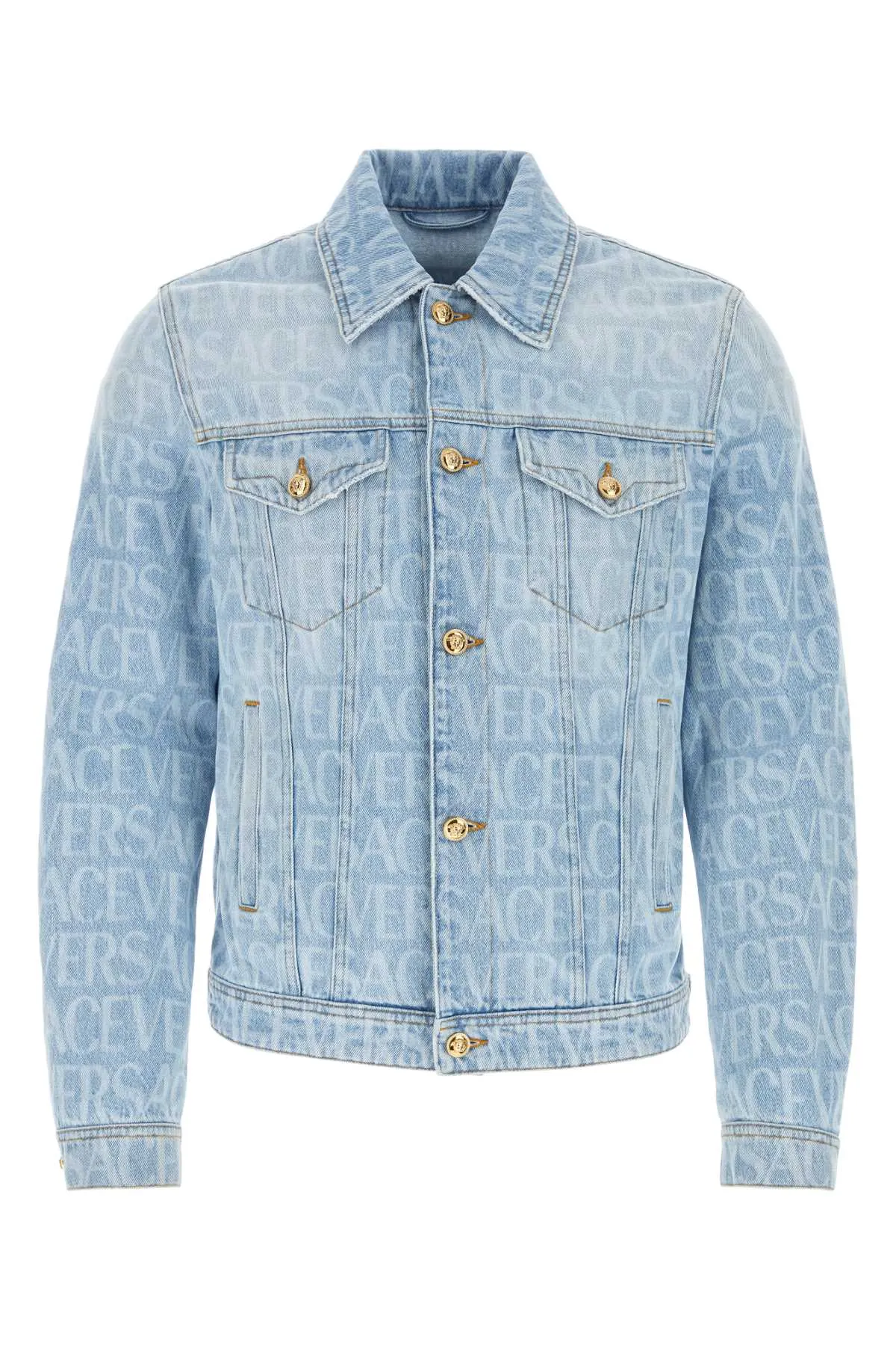 Versace Printed Denim Jacket