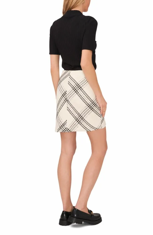 Vince Camuto Apparel SIDE ZIP MINI SKIRT NEW IVORY