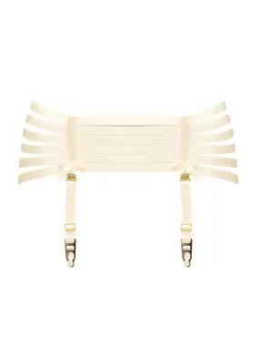 Webbed Suspender Belt Cream