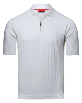 White Short Sleeve Polo