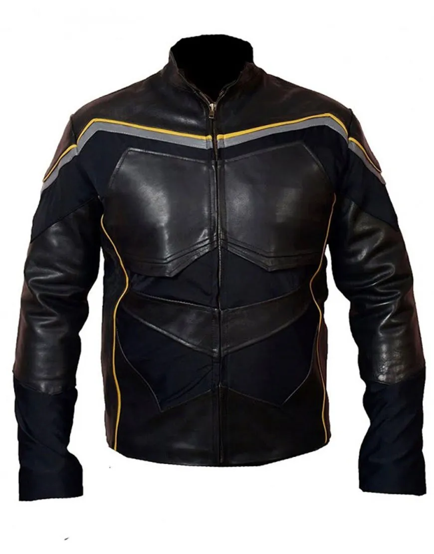 Will Smith John Hancock Black Leather Biker Jacket - Ujackets