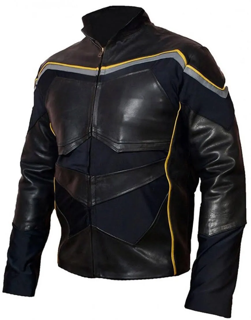 Will Smith John Hancock Black Leather Biker Jacket - Ujackets