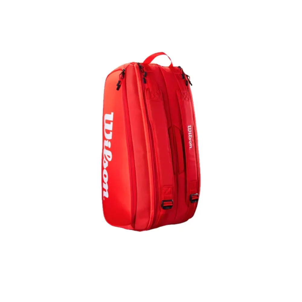 WILSON Super Tour 9R Pack Tennis Kit Bag (Red)