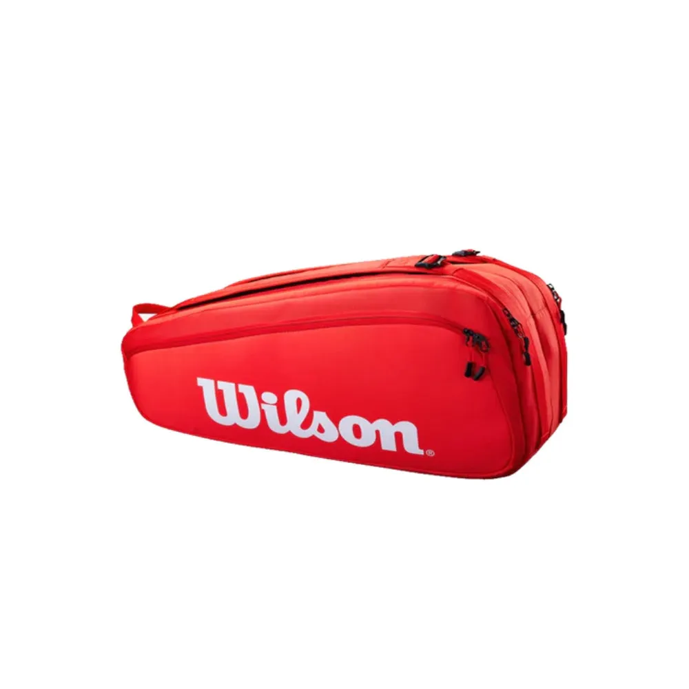 WILSON Super Tour 9R Pack Tennis Kit Bag (Red)