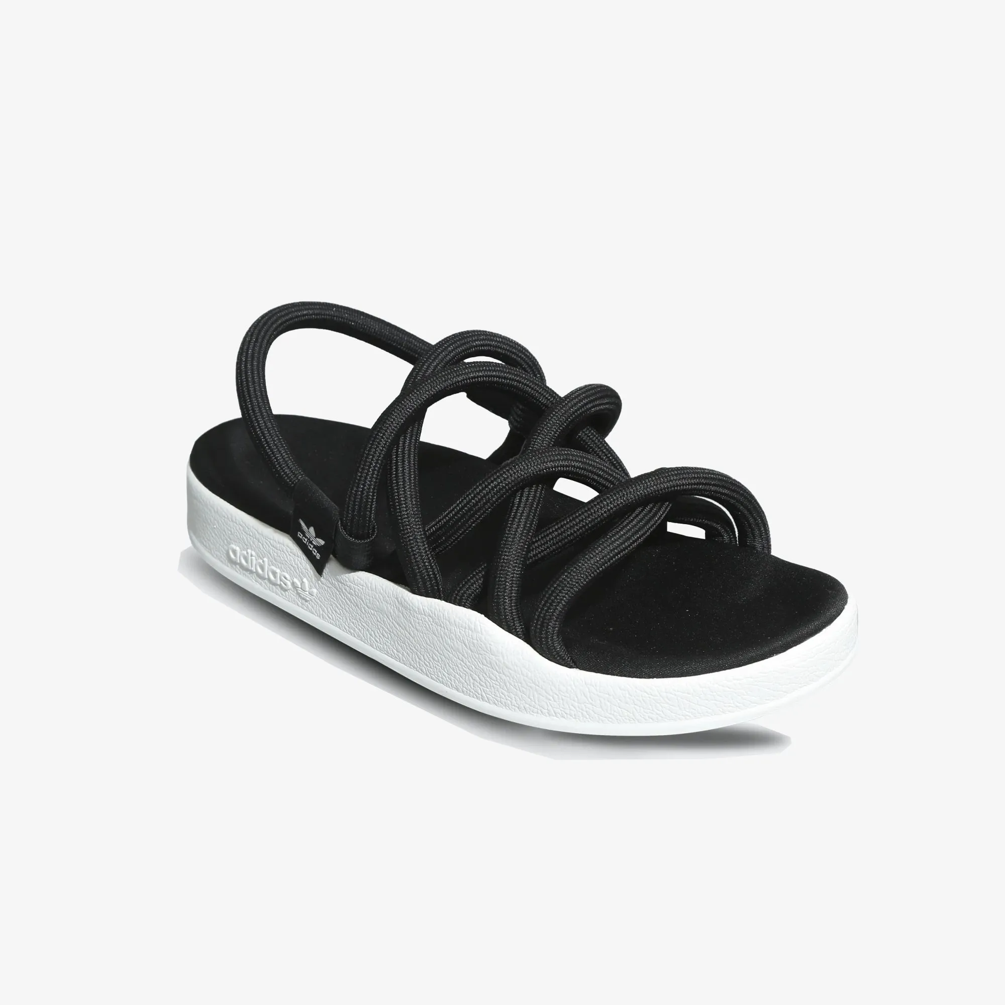 WMN'S ADILETTE NODA SANDALS 'BLACK/WHITE'