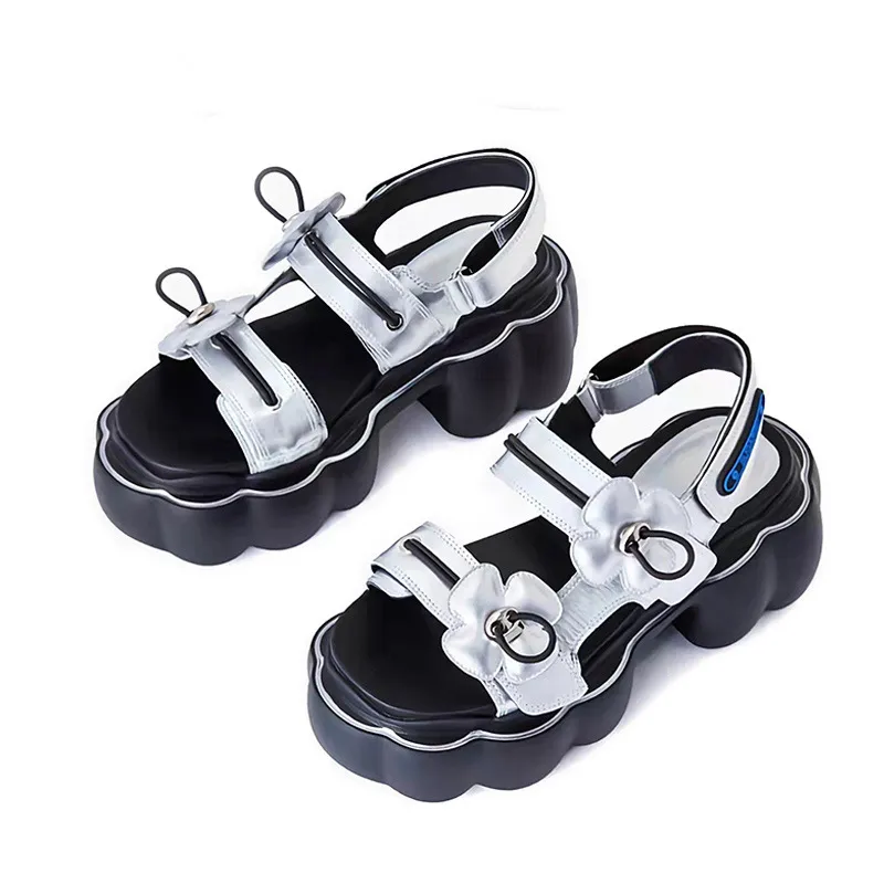 Women Velcro Platform Sandals 