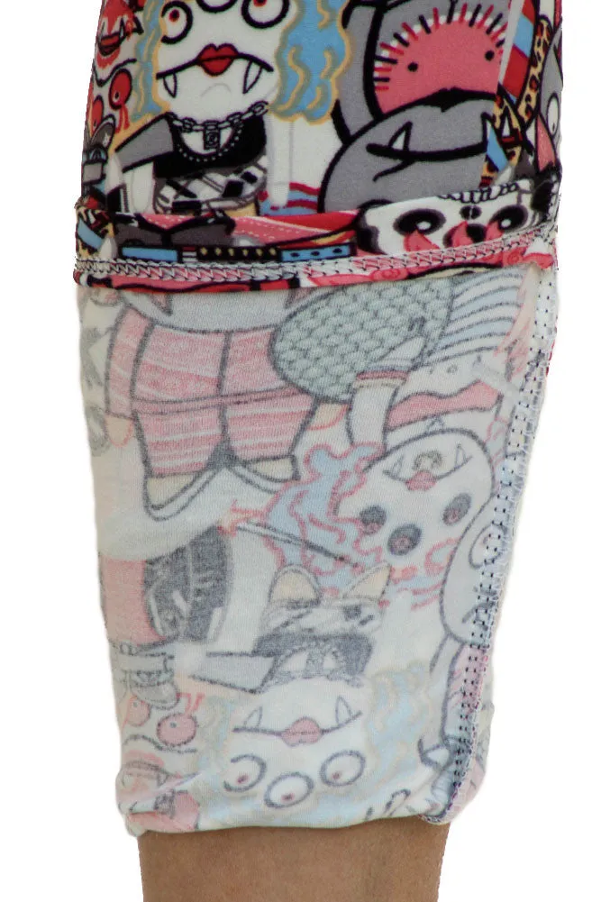 Women's Regular Character Monsters with Funny and Unique Pattern Leggings