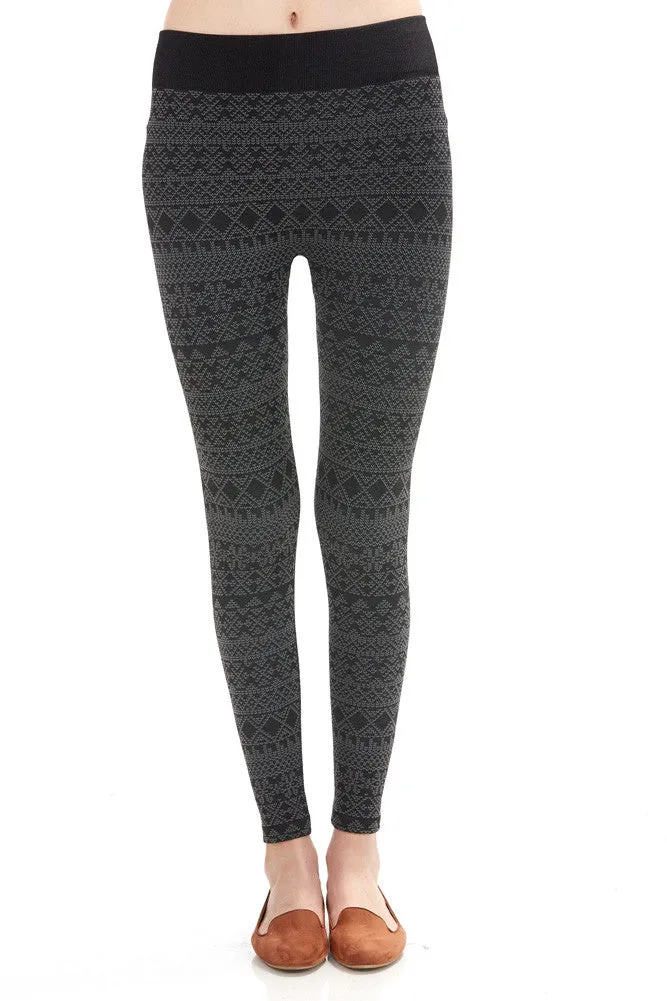 Women's Regular Leopard Fleece Leggings