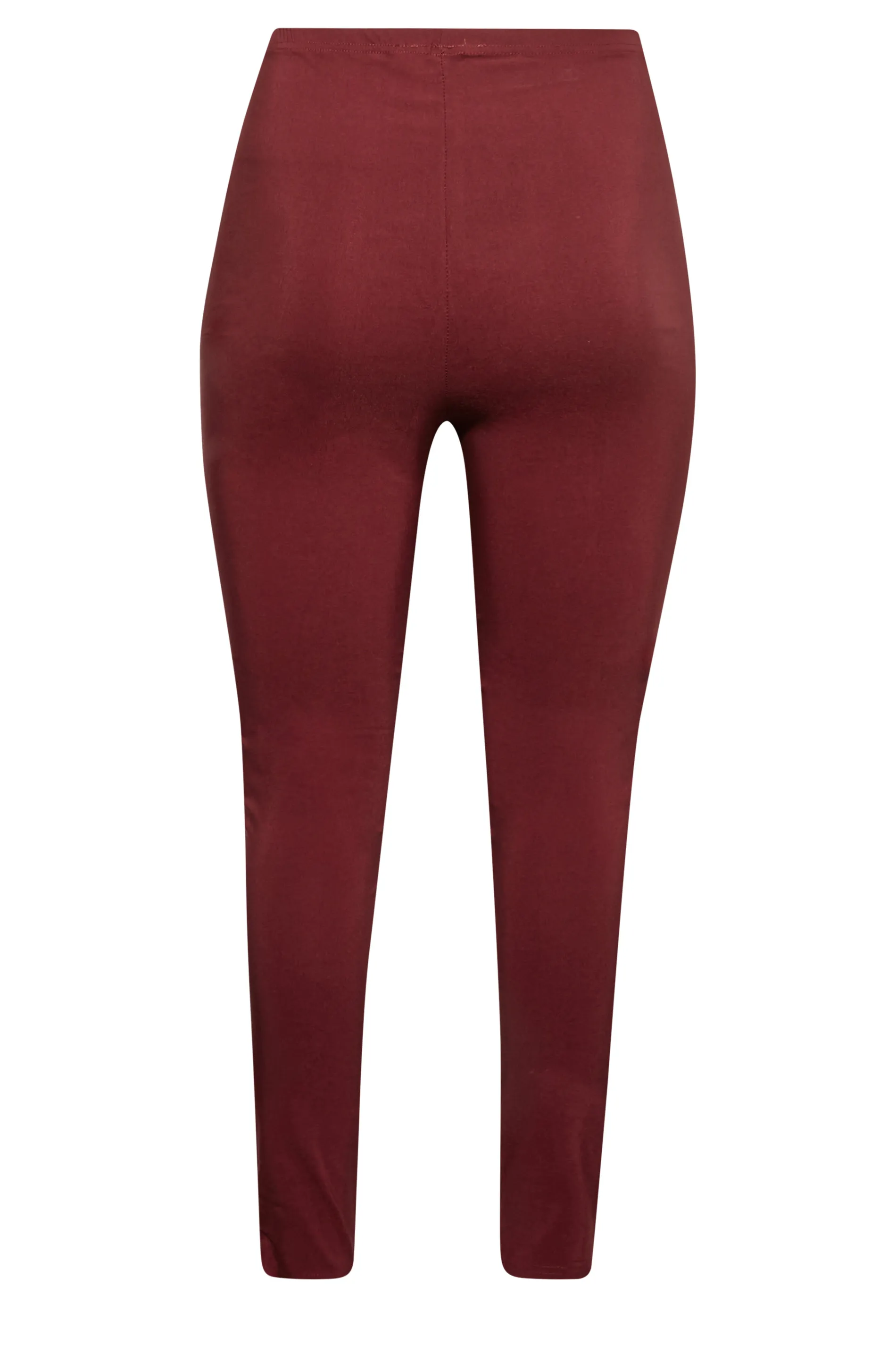 YOURS Curve Burgundy Red Stretch Bengaline Slim Leg Trousers