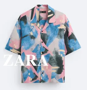 ZARA  |Short Sleeves Shirts