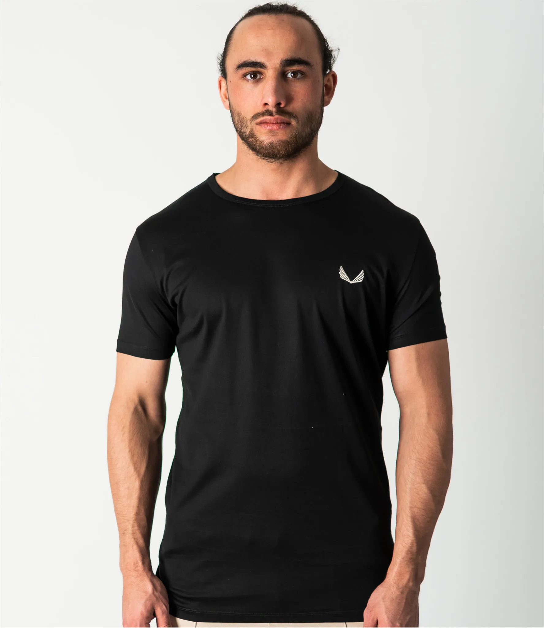 Zumo Slim Fit T-shirts HILLSBORO-LOGO Black